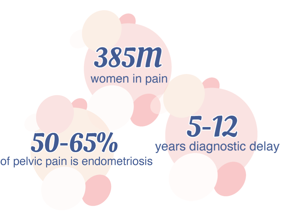 infographics of areas of life impacted by endometriosis